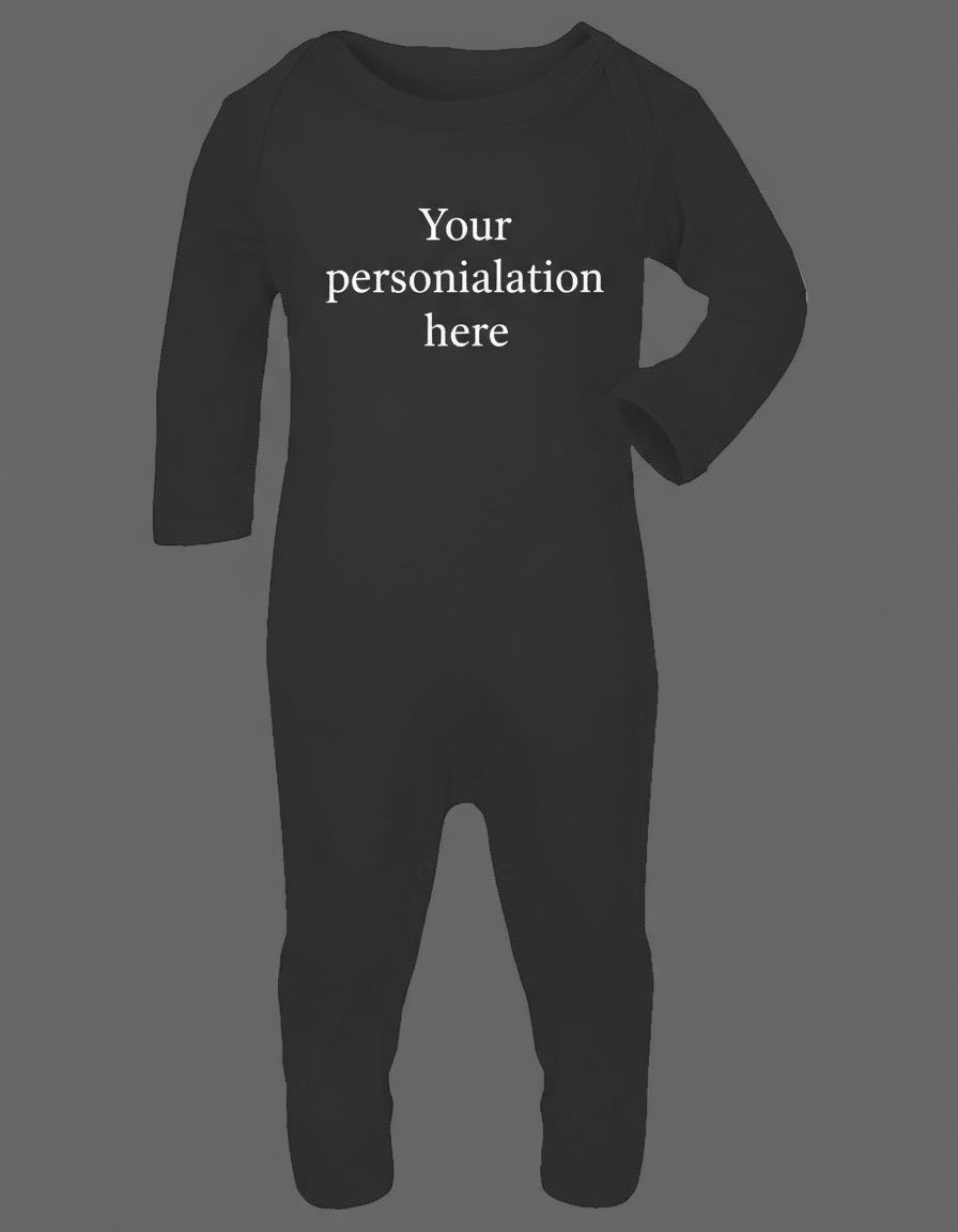 Peronalised Long sleeve baby romper suit