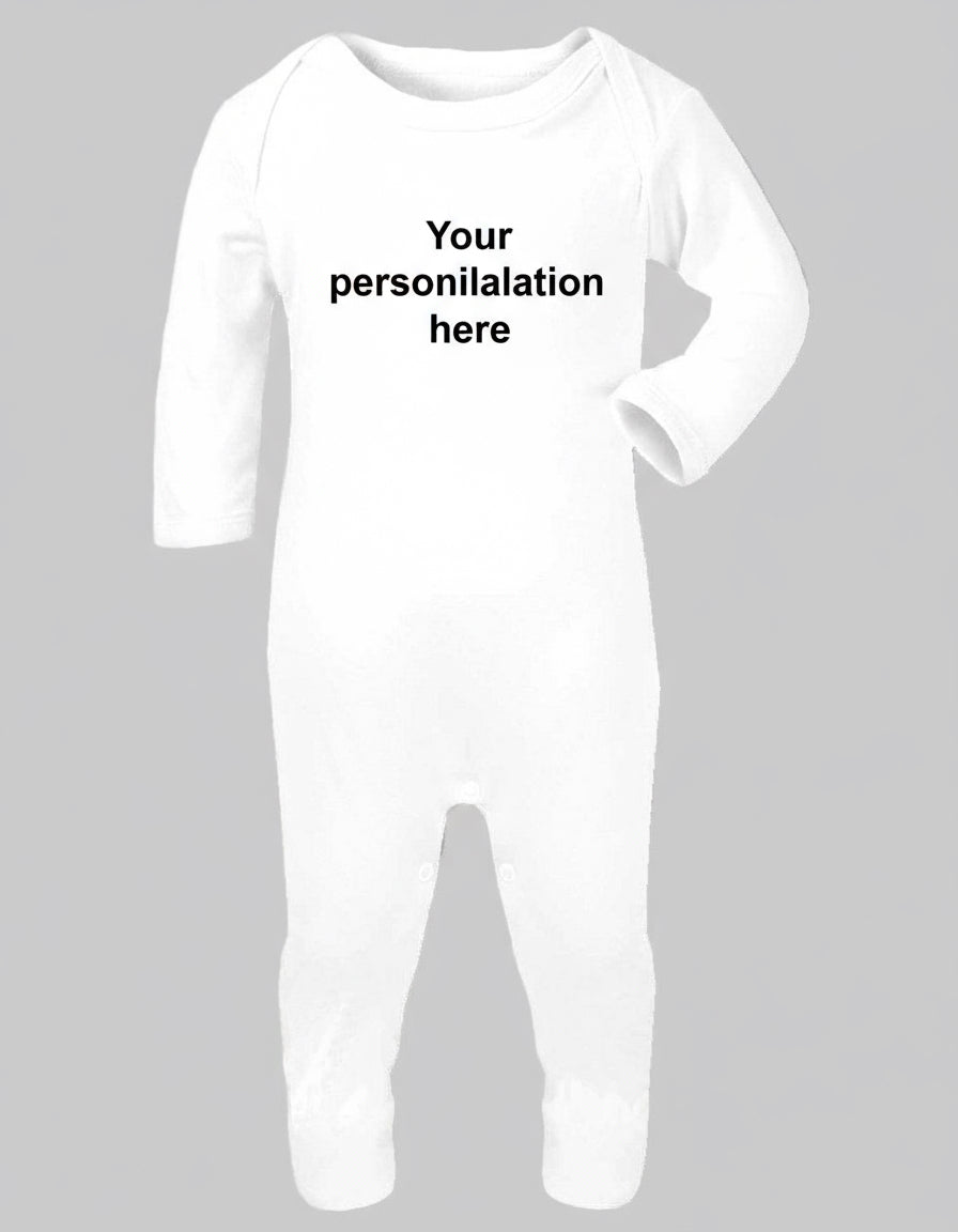 Peronalised Long sleeve baby romper suit