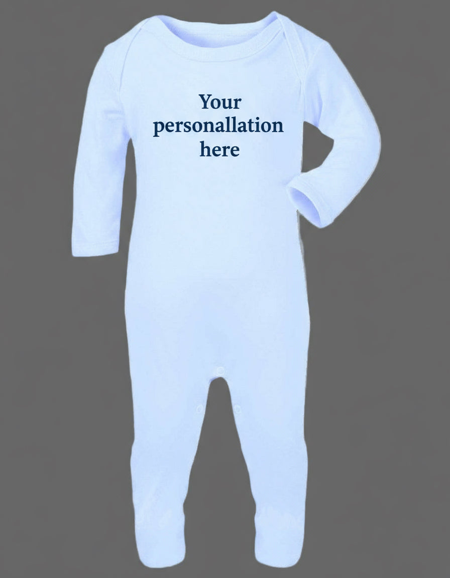 Peronalised Long sleeve baby romper suit